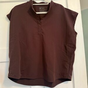 Figs Espresso color Rafaela Top Sz M